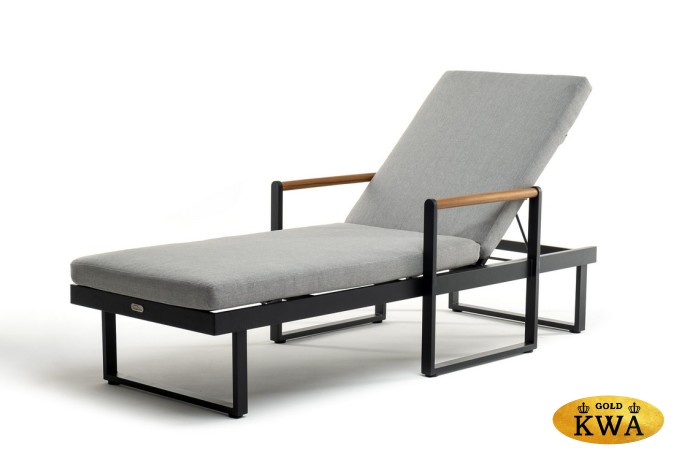 Шезлонг из алюминия MAYA  темный графит  Joygarden