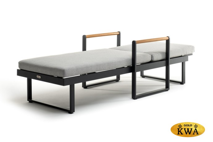 Шезлонг из алюминия MAYA  темный графит  Joygarden