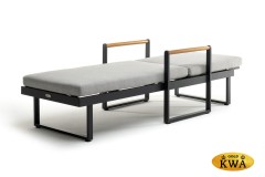 Шезлонг из алюминия MAYA  темный графит  Joygarden