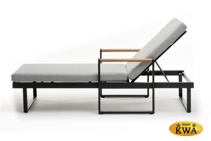 Шезлонг из алюминия MAYA  темный графит  Joygarden