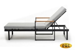 Шезлонг из алюминия MAYA  темный графит  Joygarden