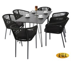 &quot;Милан&quot; обеденная группа на 6 персон, цвет темный