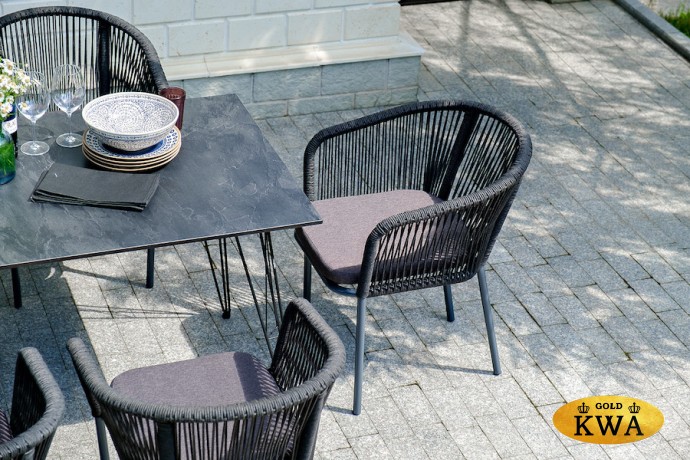 "Милан" обеденная группа на 6 персон, цвет темный