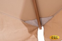 "Корсика" зонт уличный 3х3м на боковой алюминиевой опоре, цвет под дерево