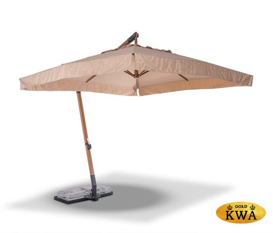 "Корсика" зонт уличный 3х3м на боковой алюминиевой опоре, цвет под дерево