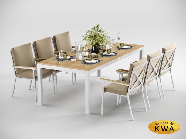 Premium Bella обеденная группа белый 220