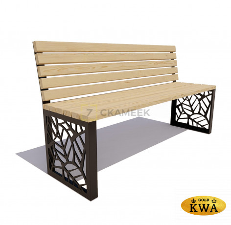 Скамейка «Севастополь» без подлокотников (2,5 м анагарская сосна,30х60)