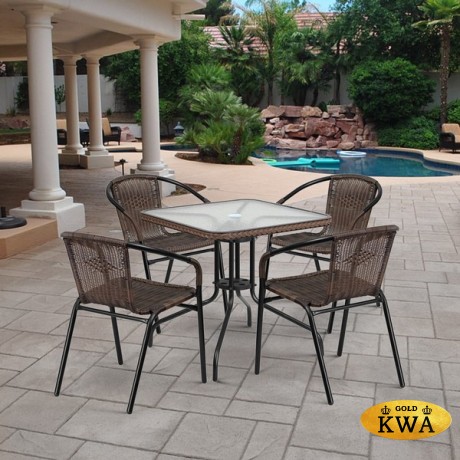 Комплект мебели Асоль-3 TLH-037BR2/070SR-70х70 R-05 Brown (4+1)