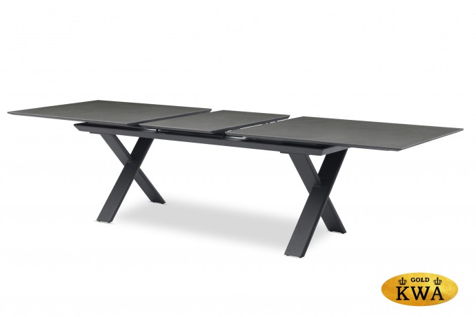 Timra-Andy 240+6N2R Комплект обеденной мебели антрацит/серый, алюминий/спеченный камень/тик