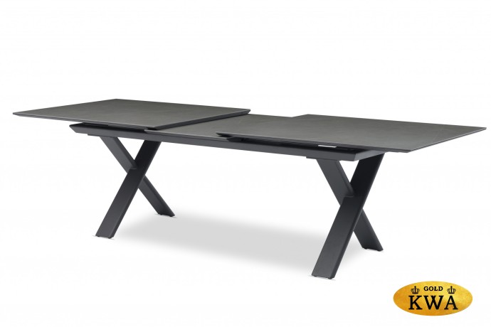 Timra-Andy 240+6N2R Комплект обеденной мебели антрацит/серый, алюминий/спеченный камень/тик