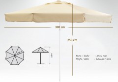 Зонт профессиональный Ø3 м