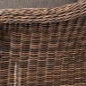 "Равенна" диван двухместный плетенный из ротанга, цвет коричневый