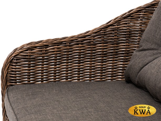 "Равенна" диван двухместный плетенный из ротанга, цвет коричневый