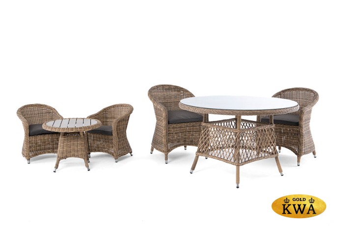 "Равенна" кресло детское плетеное, цвет соломенный