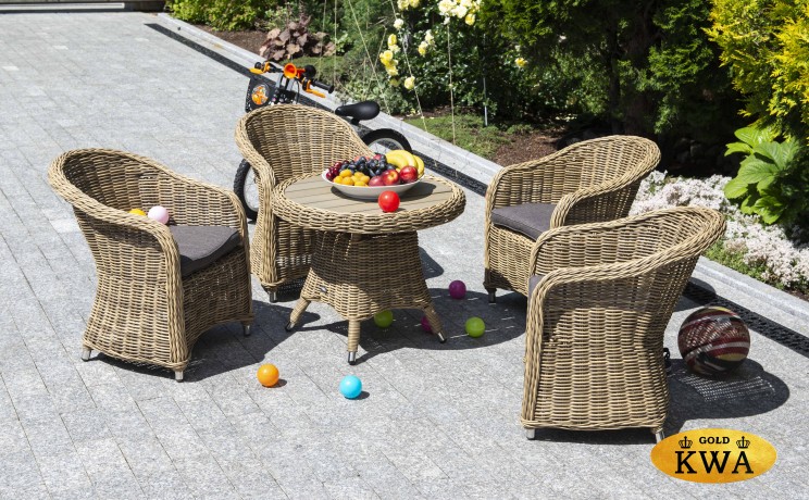 "Равенна" кресло детское плетеное, цвет соломенный