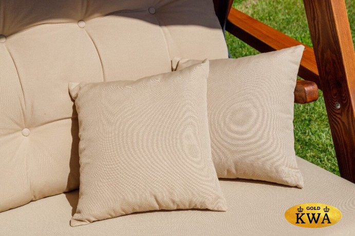 Качели садовые LYON с бежевыми подушками