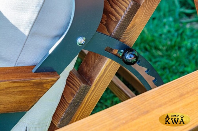 Качели садовые LYON с бежевыми подушками