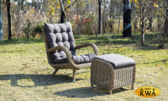 "Толедо" кресло плетеное с подушками, цвет соломенный