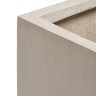 Кашпо TREEZ Effectory Beton Куб Белый песок 40х40х40 см