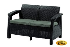Комплект мебели Corfu Russia Love Seat (2х мест.диван), графит