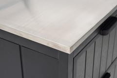 Модуль уличной кухни из алюминия БЭЙС (полка и мусорный ящик)