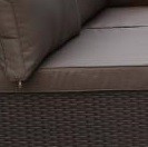 Плетеный модульный диван YR822BB-Brown/Brown