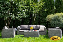 &quot;Кальяри&quot; кресло из искусственного ротанга (гиацинт), цвет серый