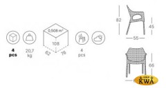 Кресло пластиковое