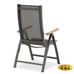 Timra-Andy 240+6R Комплект обеденной мебели антрацит/серый, алюминий/спеченный камень/тик