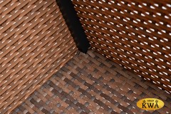 &quot;Лунго&quot; кашпо для цветов большое плетеное из искусственного ротанга, цвет графит