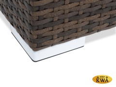 &quot;Лунго&quot; кашпо для цветов большое плетеное из искусственного ротанга, цвет графит