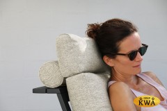 Malmo с 3-х местным диваном Комплект лаунж мебели антрацит/светло-серый, алюминий