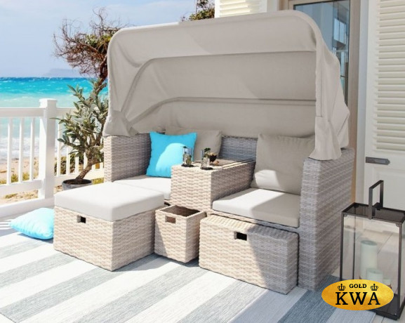 Крытый шезлонг из искусственного ротанга AFM 330