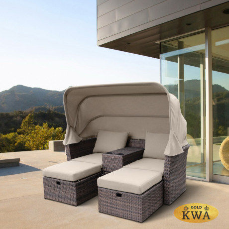 Крытый шезлонг из искусственного ротанга AFM 330