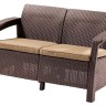 Комплект мебели Corfu Russia Love Seat (2х мест.диван), коричневый