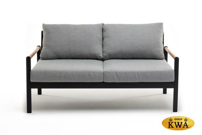 Диван из алюминия MAYA 2-х местный темный графит  Joygarden