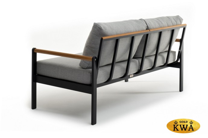 Диван из алюминия MAYA 2-х местный темный графит  Joygarden