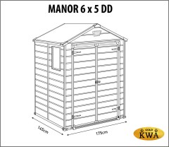Сарай пластиковый MANOR 6 x 5 DD