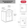 Сарай пластиковый MANOR 6 x 5 DD