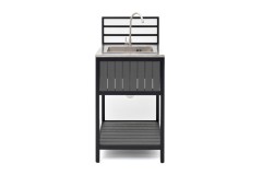 Модуль уличной кухни из алюминия БЭЙС (мойка из нержавеющей стали)