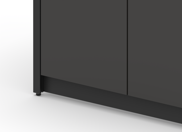 Уличная кухня с барбекю-грилем Lounge C-120SB, 3.9 м, черный/серый каспий