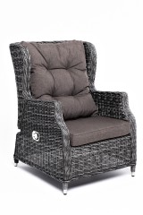 &quot;Форио&quot; кресло раскладное плетеное, цвет графит
