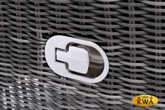 &quot;Форио&quot; кресло раскладное плетеное, цвет графит