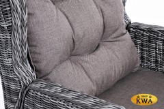 &quot;Форио&quot; кресло раскладное плетеное, цвет графит