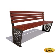 Скамейка «Сколково» без подлокотников (1,8 лиственница,40х60)