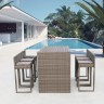 Барный комплект плетеной мебели T390GD/Y390G-W78_6Pcs Grey