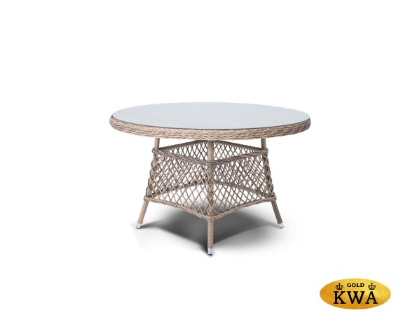 "Лацио" обеденная группа из искусственного ротанга, цвет соломенный