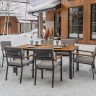 Обеденный комплект OSCAR со столешницей из тика