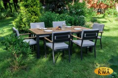 Обеденный комплект OSCAR со столешницей из тика