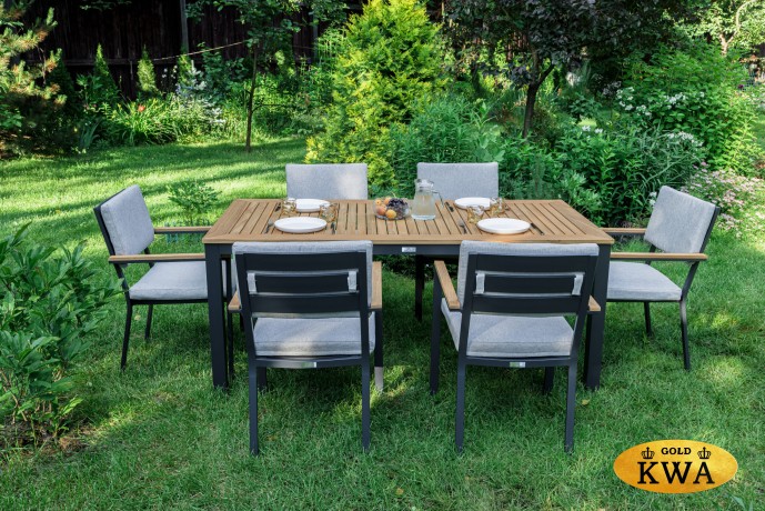 Обеденный комплект OSCAR со столешницей из тика